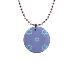 Star Christmas Night Seamlessly 1  Button Necklace by Wegoenart