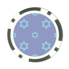 Star Christmas Night Seamlessly Poker Chip Card Guard by Wegoenart