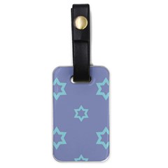 Star Christmas Night Seamlessly Luggage Tags (one Side)  by Wegoenart