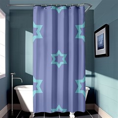 Star Christmas Night Seamlessly Shower Curtain 36  X 72  (stall)  by Wegoenart