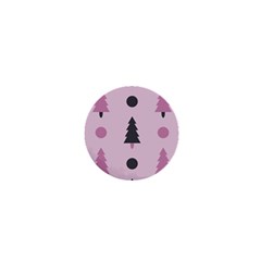 Christmas Trees Tree Fir Den 1  Mini Buttons by Wegoenart