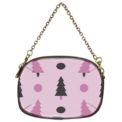 Christmas Trees Tree Fir Den Chain Purse (one Side)