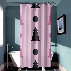 Christmas Trees Tree Fir Den Shower Curtain 36  X 72  (stall)  by Wegoenart