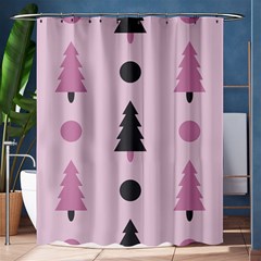 Christmas Trees Tree Fir Den Shower Curtain 60  X 72  (medium)  by Wegoenart