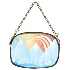 Winter Landscape Star Mountains Chain Purse (Two Sides)