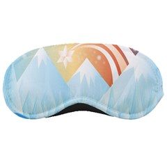 Winter Landscape Star Mountains Sleeping Masks by Wegoenart