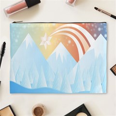 Winter Landscape Star Mountains Cosmetic Bag (XL)