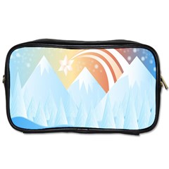 Winter Landscape Star Mountains Toiletries Bag (One Side)