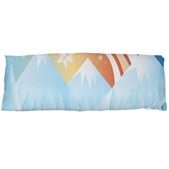 Winter Landscape Star Mountains Body Pillow Case (dakimakura)