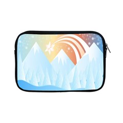 Winter Landscape Star Mountains Apple Ipad Mini Zipper Cases