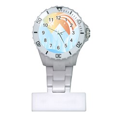 Winter Landscape Star Mountains Plastic Nurses Watch