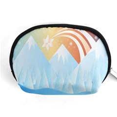 Winter Landscape Star Mountains Accessory Pouch (Medium)