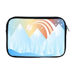 Winter Landscape Star Mountains Apple Macbook Pro 17  Zipper Case by Wegoenart