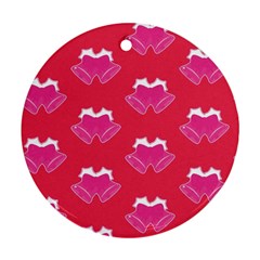 Christmas Red Pattern Reasons Ornament (round)