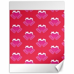 Christmas Red Pattern Reasons Canvas 12  X 16 