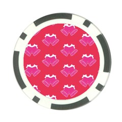 Christmas Red Pattern Reasons Poker Chip Card Guard (10 Pack)