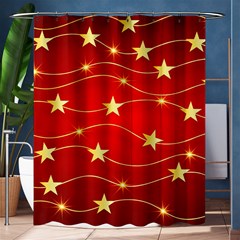 Background Christmas Decoration Shower Curtain 60  X 72  (medium)  by Wegoenart