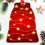 Background Christmas Decoration Bell Ornament (Two Sides) Back