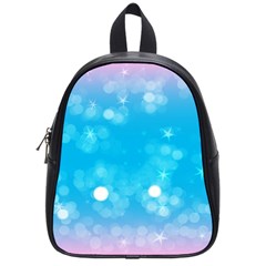 Background Abstract Christmas Snow School Bag (small) by Wegoenart