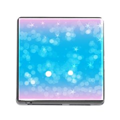 Background Abstract Christmas Snow Memory Card Reader (square 5 Slot) by Wegoenart