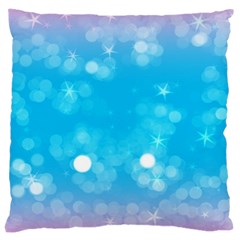 Background Abstract Christmas Snow Large Cushion Case (two Sides) by Wegoenart