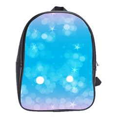 Background Abstract Christmas Snow School Bag (xl) by Wegoenart