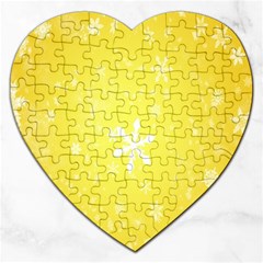 Snowflakes The Background Snow Jigsaw Puzzle (heart) by Wegoenart