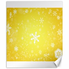 Snowflakes The Background Snow Canvas 8  X 10  by Wegoenart