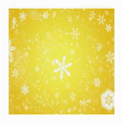 Snowflakes The Background Snow Medium Glasses Cloth by Wegoenart