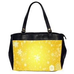 Snowflakes The Background Snow Oversize Office Handbag (2 Sides) by Wegoenart