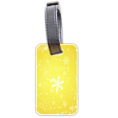 Snowflakes The Background Snow Luggage Tags (two Sides) by Wegoenart