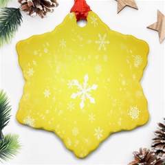 Snowflakes The Background Snow Snowflake Ornament (two Sides) by Wegoenart