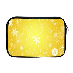 Snowflakes The Background Snow Apple Macbook Pro 17  Zipper Case by Wegoenart