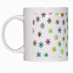 Snowflakes Snow Winter Ice Cold White Mugs by Wegoenart