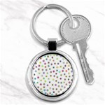 Snowflakes Snow Winter Ice Cold Key Chains (Round)  Front