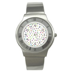 Snowflakes Snow Winter Ice Cold Stainless Steel Watch by Wegoenart