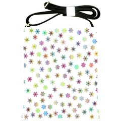 Snowflakes Snow Winter Ice Cold Shoulder Sling Bag by Wegoenart