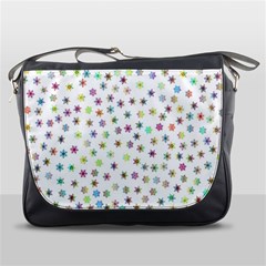 Snowflakes Snow Winter Ice Cold Messenger Bag by Wegoenart