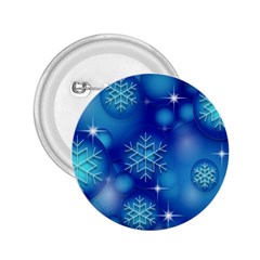 Blue Background Christmas 2 25  Buttons by Wegoenart