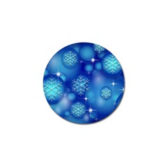 Blue Background Christmas Golf Ball Marker (10 Pack) by Wegoenart