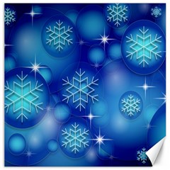 Blue Background Christmas Canvas 20  X 20  by Wegoenart