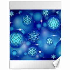 Blue Background Christmas Canvas 36  X 48  by Wegoenart