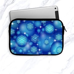 Blue Background Christmas Apple Ipad Mini Zipper Cases by Wegoenart