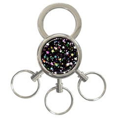 Wallpaper Star Advent Christmas 3-ring Key Chains by Wegoenart