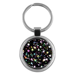 Wallpaper Star Advent Christmas Key Chains (round)  by Wegoenart