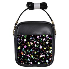 Wallpaper Star Advent Christmas Girls Sling Bag by Wegoenart