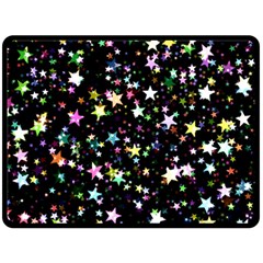 Wallpaper Star Advent Christmas Fleece Blanket (large)  by Wegoenart