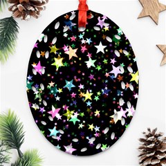 Wallpaper Star Advent Christmas Ornament (oval Filigree) by Wegoenart