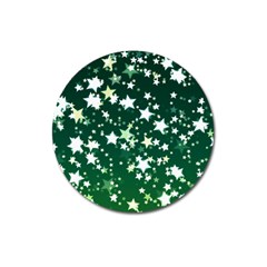 Christmas Star Advent Background Magnet 3  (round) by Wegoenart