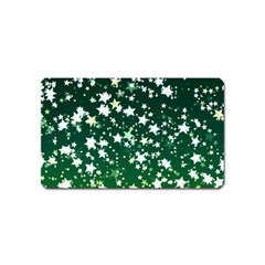 Christmas Star Advent Background Magnet (name Card) by Wegoenart